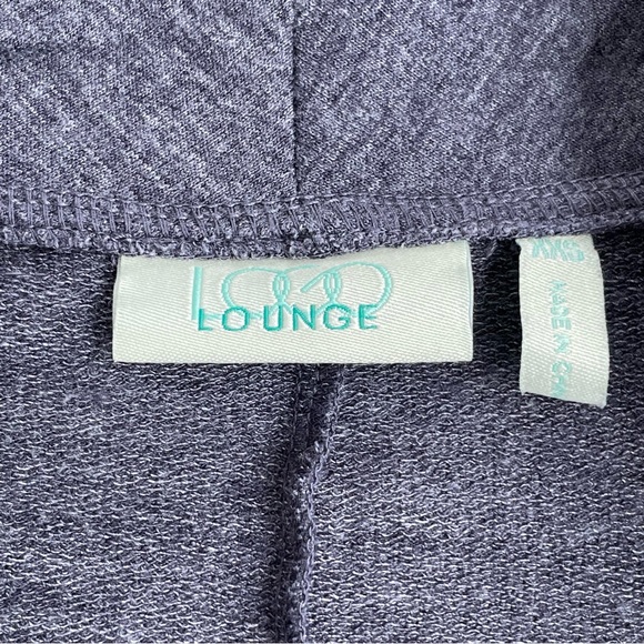 LOGO Lounge Navy/Plum Faux Suede Waterfall Collar Cardigan XXS - Picture 4 of 10
